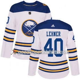 Buffalo Sabres Robin Lehner 40 2018 Winter Classic Adidas Wit Authentic Shirt - Dames